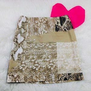 @ Tahari sz 6 Snake Skiert Beige Pencil Skirt